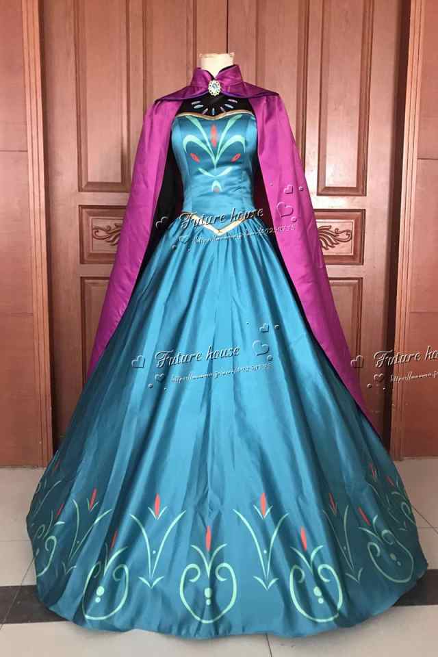 アナ 雪 elsa エルサ 精霊 ドレス コスプレ衣装 大人用 コスチューム